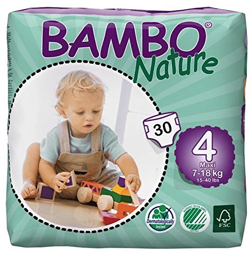 Bambo Nature - Pannolini ecologici, misura 7-18 kg Taglia 4 - Ilgrandebazar