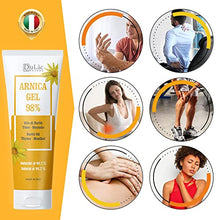Carica l&#39;immagine nel visualizzatore di Gallery, Arnica per Cavalli Uso Umano Extra Forte 98%, 100ml Azione Rapida, Gel Made in Italy per Massaggio a Muscoli e Articolazioni, Formula Naturale e Dermatologicamente Testata - Dulàc