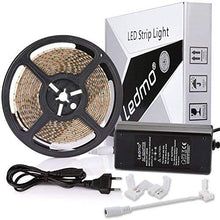 Carica l&#39;immagine nel visualizzatore di Gallery, LEDMO Striscia Led bianco caldo 3000K strisce led impermeabile 600leds+12v - Ilgrandebazar