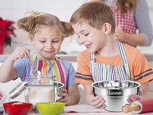 Carica l'immagine nel visualizzatore di Gallery, Luvan 18/10 304 Ciotole per miscelazione in acciaio inox con coperchi,orlo...