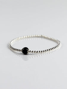 Su Coccu - Bracciale tradizionale sardo, amuleto. Argento925 (Nero)