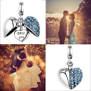 GW Charms Amore Beads da Donna Argento Sterling 925 Adatto per Bracciale... - Ilgrandebazar