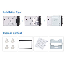 Carica l&#39;immagine nel visualizzatore di Gallery, LSLYA Universale Doppio DIN Mount Kit di Montaggio in Metallo per 2 Dash... - Ilgrandebazar