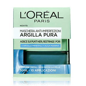 L'Oréal Paris Maschera per il Viso Argilla Pura Confezione Singola - Ilgrandebazar