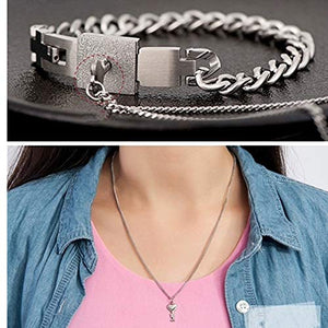 Gkmamrg Una Coppia Uomo e Donna di Bracciali, Bracciale + Pendente