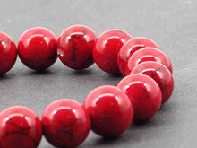 Carica l&#39;immagine nel visualizzatore di Gallery, Bracciale Miss Chichi in rossa turchese ricostituita con perline di metallo... - Ilgrandebazar