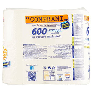 Wepa - Carta Igienica, in Ovatta di Pura Cellulosa - 4 rotoli