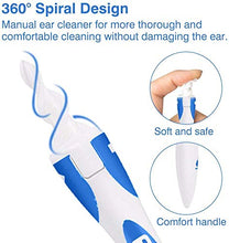 Carica l&#39;immagine nel visualizzatore di Gallery, Pulisci Orecchie,Q Grips Orecchie,Kit per la Rimozione del Cerume Blu