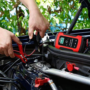 URAQT Caricabatteria Moto,12V 6A Multi Proictezioni Caricatore Rosso - Ilgrandebazar