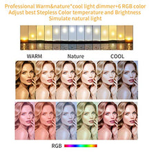 Carica l&#39;immagine nel visualizzatore di Gallery, Luce ad Anello LED, Morpilot LED Ring Light 10&quot; Dimmerabile con Supporto 3