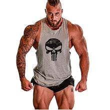 Carica l'immagine nel visualizzatore di Gallery, Cabeen Uomo Palestra Canotta Smanicato Bodybuilding Canottiera Gym Cotone...