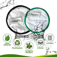 Carica l&#39;immagine nel visualizzatore di Gallery, Kesifa 14 Dischetti Struccanti Lavabili Bambù Riutilizzabili Ecologici... - Ilgrandebazar