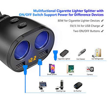 Carica l&#39;immagine nel visualizzatore di Gallery, Rocketek Caricabatteria per Auto, 80W 12V/24V USB Accendisigari Auto CCY16-EU