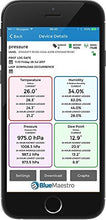 Carica l&#39;immagine nel visualizzatore di Gallery, Tempo, termometro Wireless Bluetooth, igrometro, Pressione 33mm X 8mm, Purple - Ilgrandebazar