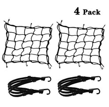 Carica l&#39;immagine nel visualizzatore di Gallery, 2pz Rete Ragno Elastica + Corda Elastica, Annhao Accessori per Moto Bici... - Ilgrandebazar