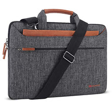 Carica l&#39;immagine nel visualizzatore di Gallery, DOMISO 17.3 Pollici Borsa a Tracolla per Laptop Pollici, Marrone