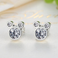 Carica l'immagine nel visualizzatore di Gallery, Findout - Orecchini da donna in argento Sterling a forma di topolino, White - Ilgrandebazar