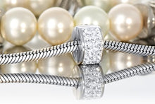 Carica l&#39;immagine nel visualizzatore di Gallery, Andante-Stones Perlina distanziatore Bead Clip Stopper in argento massiccio... - Ilgrandebazar