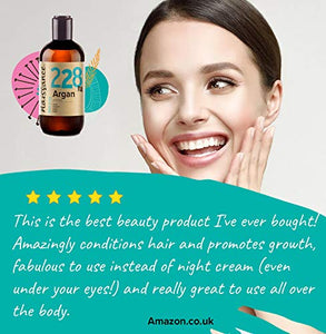 Naissance Olio di Argan del Marocco 250ml - Puro e Naturale, Antiossidante,...