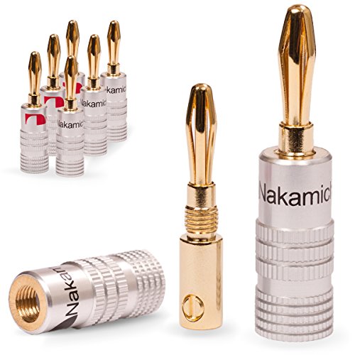 8x High End Nakamichi Bananenstecker 8 Stück,