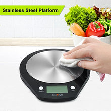 Carica l&#39;immagine nel visualizzatore di Gallery, ACCUWEIGHT Bilancia Digitale da Cucina Bilance Alimenti Elettronica con Nero - Ilgrandebazar