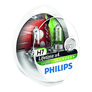 Philips 12972LLECOS2 - Fanale LongLife EcoVision H7, 2 pezzi Twin box