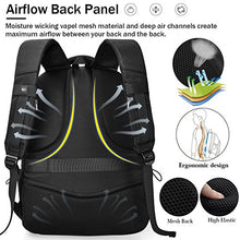 Carica l&#39;immagine nel visualizzatore di Gallery, Zaino per PC 17,3 Pollici Laptop Impermeabile Anti-furto USB Zaini da Nero
