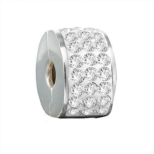 Andante-Stones Perlina distanziatore Bead Clip Stopper in argento massiccio... - Ilgrandebazar