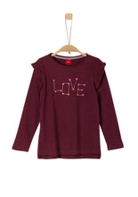 Carica l&#39;immagine nel visualizzatore di Gallery, s.Oliver 53.909.31.8889 Maglietta a Maniche Lunghe, Viola (Berry 4936),...