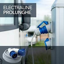 Carica l'immagine nel visualizzatore di Gallery, Electraline 46148 Prolunga industriale 20 mt presa IEC spina 20 M