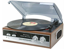 Carica l'immagine nel visualizzatore di Gallery, Soundmaster PL-186 - Lettore CD Vinile Vintage Con Radio SFM/FM-ST Stereo,...