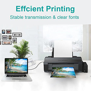[3M]Cavo Stampante 3 Metri , POSUGEAR USB 2.0 Cavetto Placcato oro per...