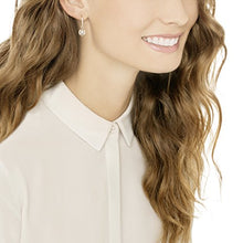 Carica l&#39;immagine nel visualizzatore di Gallery, Swarovski Orecchini Sparkling Dance Round, Cristallo Bianco, Placcati Nella... - Ilgrandebazar