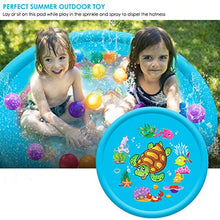 Carica l&#39;immagine nel visualizzatore di Gallery, Stuoia per Giochi con Spruzzi E d&#39;Acqua Bambini blu-110CM / 43Inch