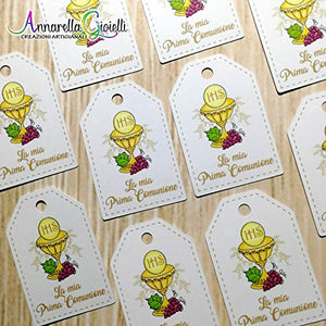 50 pezzi Bigliettini Prima Comunione, Stampati per bomboniera, 30x45... - Ilgrandebazar