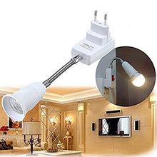 Carica l&#39;immagine nel visualizzatore di Gallery, Portalampada E27 con Adattatore e 1x Braccio e Spina, Bianco