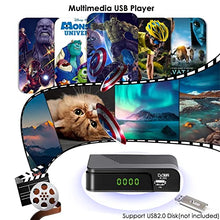 Carica l'immagine nel visualizzatore di Gallery, Decoder DVB-T2 Digitale Terrestre 2023 Full HD 1080P Dolby Audio H.265 HEVC Main 10 Bit Riceve Tutti I Canali Gratuiti, Mini Scart Supporta Sistema Nuovo[Includere 2in1 telecomando universale]