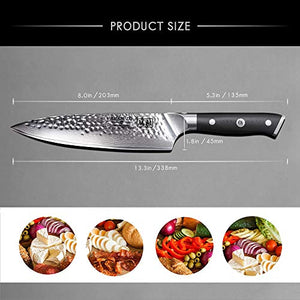 SHAN ZU Coltello di Damasco Coltelli da 67 Strati Di Da Chef - Ilgrandebazar