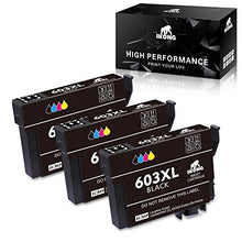 Carica l'immagine nel visualizzatore di Gallery, IKONG 603XL Nero Cartucce d'inchiostro Sostituzione per Epson 603 603XL...