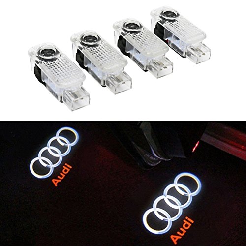Inlink 4 X LED Logo del Portello di Automobile Illuminazione Adatto a Audi