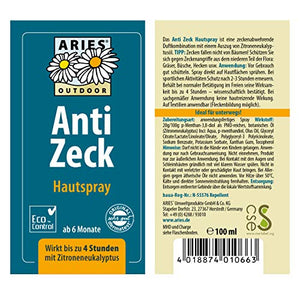 BLISSANY Aries Anti zecche Spray 100ml