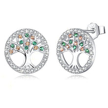 Carica l&#39;immagine nel visualizzatore di Gallery, MEGA CREATIVE JEWELRY Orecchini da Donna Albero Della Vita in Argento - Ilgrandebazar