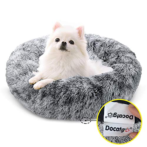 Docatgo Cuccia per Gatti Letto Cani Gatto Rotondo Grande Peluche...