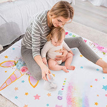 Carica l'immagine nel visualizzatore di Gallery, WERNNSAI Unicorno Bambino Coperta Milestone - 150 x 100 cm A