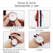 Carica l'immagine nel visualizzatore di Gallery, ZHUGE Unisex nylon cinturino orologio multicolor 20mm, Tinta Unita 5 - Ilgrandebazar