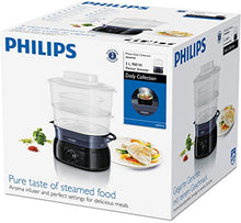 Carica l&#39;immagine nel visualizzatore di Gallery, Philips Vaporiere HD9116/90 con infusore di aromi, 2 cestelli, Timer 5 Litri - Ilgrandebazar