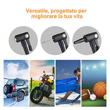 Carica l&#39;immagine nel visualizzatore di Gallery, Compressore Aria Portatile Auto, Oasser Pompa Elettrica Ricaricabile con... - Ilgrandebazar