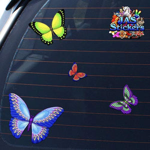 Adesivi per auto - piccola farfalla multicolore - animale - ST00025MC_SML -... - Ilgrandebazar