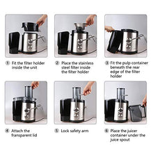 Carica l&#39;immagine nel visualizzatore di Gallery, Aigostar MyFrappe Black 30IMX - Centrifuga ed Estrattore di Succo e verdura.... - Ilgrandebazar