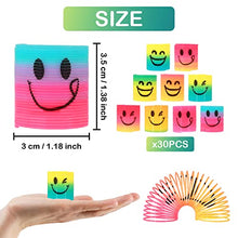 Carica l&#39;immagine nel visualizzatore di Gallery, Annhao 30 Pezzi Molle per Bambini, Gadget Compleanno Bambini, Mini Smile Molla Giocattolo, Regalini Fine Festa Compleanno, Bambini Invitati Riempitivi
